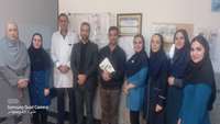 بازدید نوروزی دکتر اکبری رئیس بیمارستان
